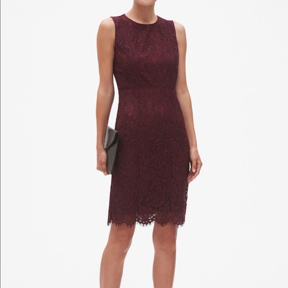 Banana republic maroon dress - Picture 2 of 4